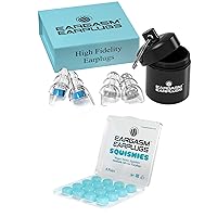 Eargasm Harmony Bundle - 1 Pair Squishies for Serene Sleep and 1Pair High Fidelity Blue for Concerts & More