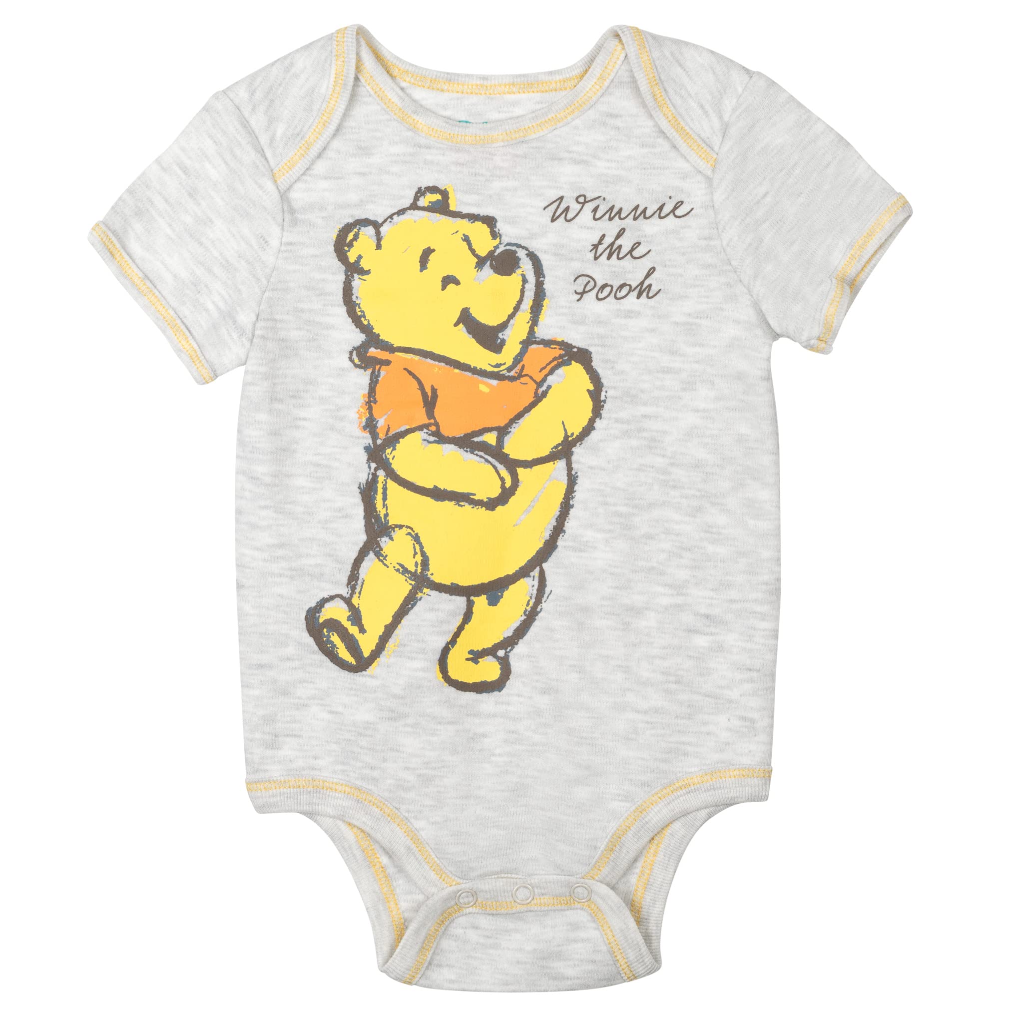 Disney Winnie The Pooh Babies Layette Set: Bodysuit Pants Bib Hat