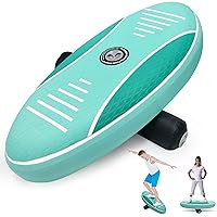 Balance Board Trainer for Kids, Premium Surf Balancing Boards with Hand Pump, Non-slip & Comforts Surface for Adults, Up to 200LB Capacity Physical Therapy Board for Improve Surf Skate & Ski Skills