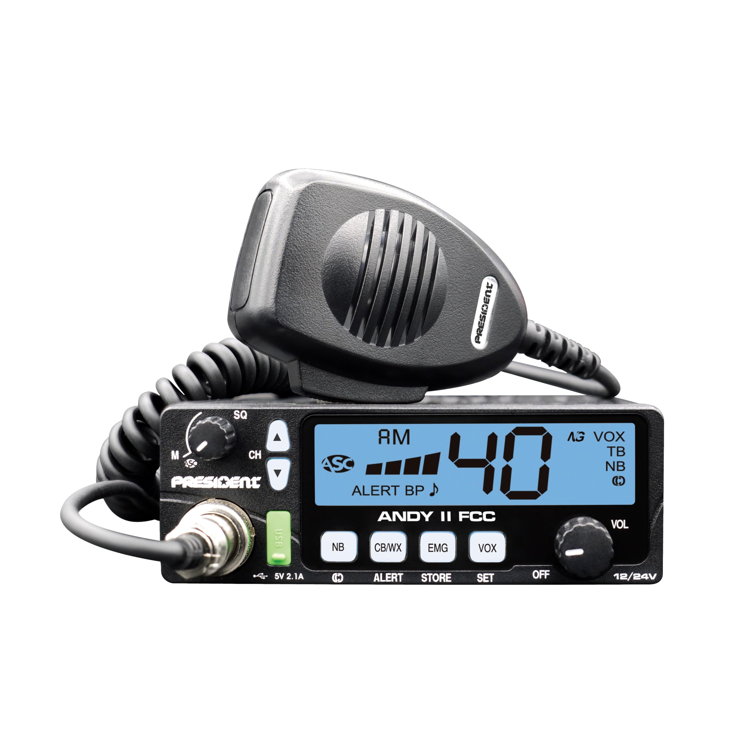 PRESIDENT Electronics Andy II FCC CB Radio