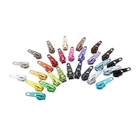 Zipper Repair Kit - #8 YKK Coil Automatic Lock Jacket Sliders - Color: Black - Choose Your Quantity - Made in The United States (25)