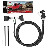 Nilight 4-Pin Trailer Wiring Harness Kit 56172 Vehicle Side Custom for 2011-2019 Ford Explorer 2013-2018 Ford Police Interceptor Utility Simple Fit Trailer Light Harness, 2 Year Warranty