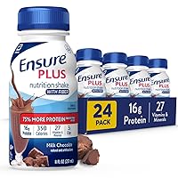 Plus Milk Chocolate Nutrition Shake With Fiber, Meal Replacement Shake, 24 Pack