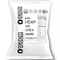 SUPERCEREAL - Certified USDA Organic, Vegan, Gluten Free, Non-GMO, Kosher, Grain-Free, and Sugar-Free Cereals - Healthy Snacks - Puffed Quinoa (Hemp, 6 packs).