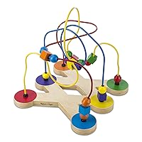 Melissa & Doug Classic Bead Maze - Wooden Educational Toy - Wooden Bead Maze Toy For Toddlers Ages 3+