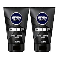 Men Deep Cleansing Beard And Face Wash 3.3 Ounce (100ml) (2 Pack)