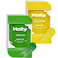 HALLY Shade Stix | Green & Yellow Bundle | Temporary Hair Color for Kids | Ditch Messy Hair Spray Paint, Chalk, Wax & Gel | One-Day, Wash-Out Hair Dye | Washable & Safe | Hair Makeup for Boys & Girls