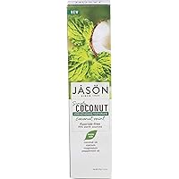 Jason Simply Coconut Strengthening Toothpaste Coconut, Mint, 4.2 Ounce