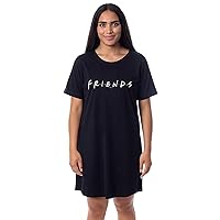 INTIMO Friends The Television Series Womens' TV Show Title Logo Nightgown Sleep Pajama Shirt