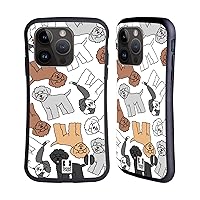 Head Case Designs Schnoodle Dog Breed Patterns 20 Hybrid Case Compatible with Apple iPhone 15 Pro