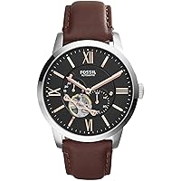 Fossil Townsman Men's Automatic Watch with Mechanical Movement and Skeleton Dial