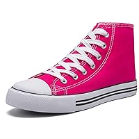 Kid's High Top Sneakers Classic High Tops Canvas Shoes for Girls and Boys, Lace up Tennis Shoes Fashion Canvas Sneakers Casual Shoes for Walking