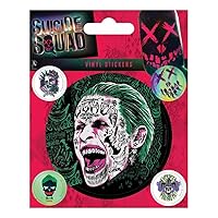 Pyramid International Suicide Squad (The Joker) Vinyl Stickers, Paper, Multi-Colour, 10 x 12.5 x 1.3 cm