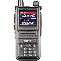 Radtel RT-470X Tri-Band Ham Radio Walkie Talkies 256CH Aviation Air Band Two Way Radio NOAA Police Scanner Marine UHF VHF Long Range Handheld Transceiver USB-C,Copy Frequency (Basic Version)