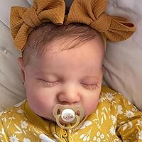 Lifelike Reborn Baby Dolls, 20 inch Realistic Newborn Real Life Baby Girl Dolls Soft Full Body Vinyl Girl Baby Dolls with Clothes and Toy Gift for Kids Age 3+