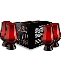 GLENCAIRN Red Whiskey Glass, Gift set of 4 in Gift Carton