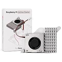 Official Active Cooler for Raspberry Pi 5, Combines an Aluminium Heatsink with a Temperature-Controlled Blower Fan to Accelerate Heat Dissipation
