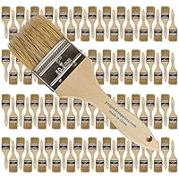 Pro Grade - Chip Paint Brushes - 96 Ea 2 Inch Chip Brush for Paints, Stains, Varnishes, Glues, & Gesso