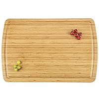 30 x 20 Extra Large Kitchen Bamboo Cutting Board, Butcher Block Cutting Board with Handles and Juice Slot, Over Sink Cutting Board, Large Charcuterie Board
