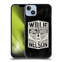Head Case Designs Officially Licensed Willie Nelson Flying Guitar Grunge Hard Back Case Compatible with Apple iPhone 14 Plus