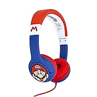 OTL Technologies SM0762 Kids Headphones - Super Mario Wired Headphones for Ages 3-7 Years