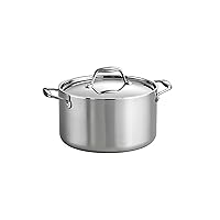 Tramontina Covered Sauce Pan Stainless Steel Tri-Ply Clad 6 Qt, 80116/040DS