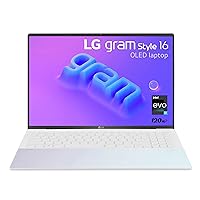 LG gram Style 16” OLED Laptop, Intel 13th Gen Core i7 Evo Platform, Windows 11 Home, 32GB RAM, 1TB SSD, Dynamic White