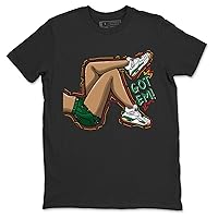4 Pine Green Design Printed Got Em Legs Sneaker Matching T-Shirt