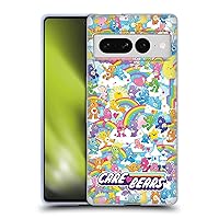 Head Case Designs Officially Licensed Care Bears Rainbow 40th Anniversary Soft Gel Case Compatible with Google Pixel 7 Pro