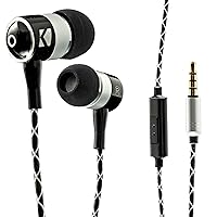 Kicker EB54 Wired Earbuds with Microphone | Great Gaming Earphones for PC, iOS & Android | Noise Cancelling Earbuds Wired with 3.5mm Plug | 53.15-Inch Cable with in-Line Mic and Control Button