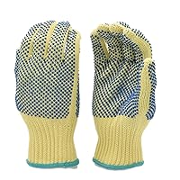G & F Products unisex adult Latex cut resistant work gloves, Yellow, X-Large US