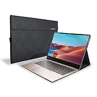 Honeymoon Case Cover for HP ProBook 450 G10 G8/650 G8 & HP EliteBook 850 G8 & P Laptop -15t-fd000 15.6 Inch Laptop[Not fit ProBook 435 G10],PU Leather Folio Hard Shell Case,S026-Black