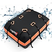 Car Top Carrier, Waterproof Soft-Shell Roof Bag, 21 Cubic Feet Rooftop Luggage Bag for All Vehicles with/Without Rack, Includes Anti-Slip Mat, 6 Door Hooks, Luggage Lock
