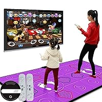 Double Dance Mat, Non-Slip Musical Play Mat Dancing Step with Remote Control, Jogging Yoga Game Carpet for Adults/Children
