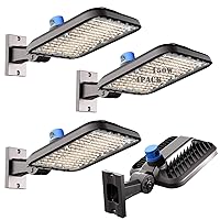 Lightdot 150W Parking Lot LED Lights 21000Lm LED Pole Lights Outdoor with Photocell, ETL Listed Outdoor Parking Lot Litghts Commercial AC100-277V 7Yrs Warranty-4Pack Lot-4Pack 7Yrs Warranty