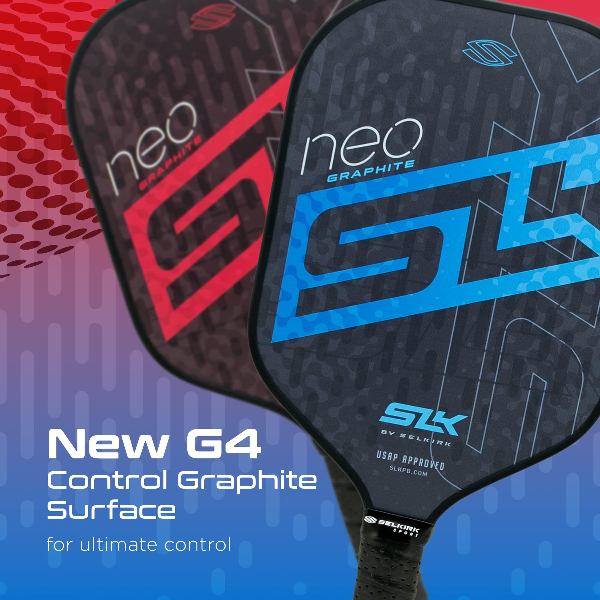 SLK by Selkirk Pickleball Paddles | Featuring a Multilayer Fiberglass and Graphite Pickleball Paddle Face | SX3 Honeycomb Core | Pickleball Rackets Designed in The USA for Traction and Stability