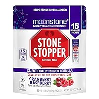 Kidney Stone Stopper Drink Mix Cranberry Raspberry, Outperforms Chanca Piedra & Kidney Support Supplements, Developed by Urologists to Prevent Kidney Stones & Improve Hydration 15 Day Supply