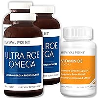 Romega Herring Caviar (Omega 3) + Vitamin D3 Combo Immune, Bone, Eye, Muscle Health Support