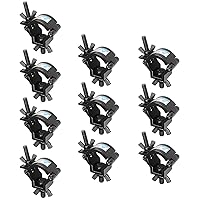 10 Pack Stage Lighting Clamp 1.26-1.38 Inch Lighting Mount Fits 32-35mm OD Pipe Duty 165lb Hook Clamp