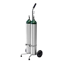 2 Cylinder D/E Oxygen Cylinder Cart