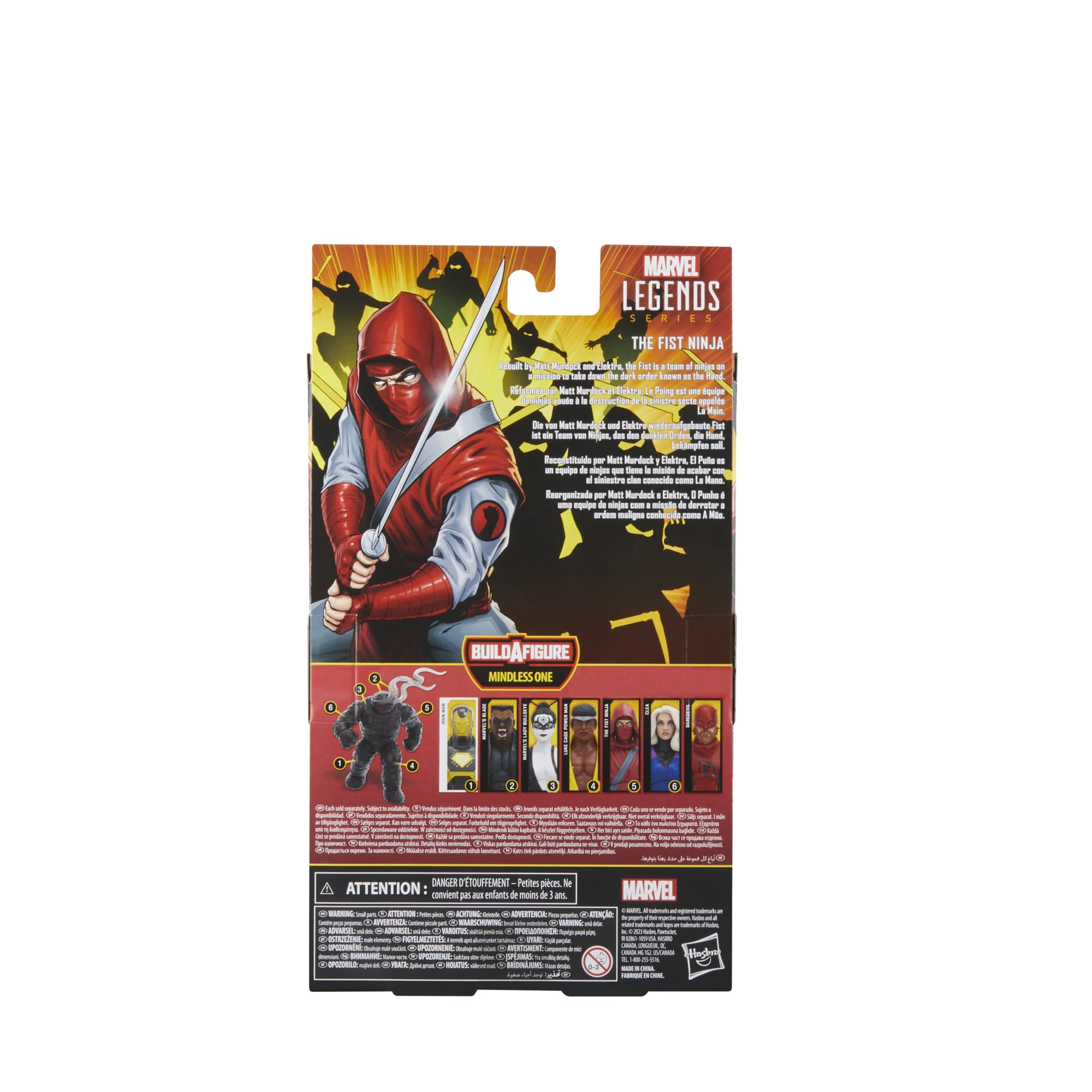 Marvel Hasbro Legends Series The Fist Ninja, Knights Collectible Comics 6 Inch Action Figures, Legends Action Figures