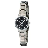Charles-Hubert 6987-B Titanium Black Dial Ultra Slim Quartz Watch