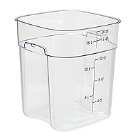 Cambro FreshPro 18Qt Food Storage Container in Clear for Industrial and Kitchen Use, Pantry Organization and Ingredient Freshness