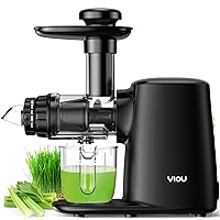 Juicer Machines, Cold Press Slow Masticating Juicer Easy to Clean with 3 Modes Vegetable and Fruit Juicer Extractor BPA-free High Hardness Tritan Material Slow Juicer, black (SJ-Black)