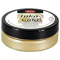 Viva Decor Inka Gold 2.3 oz (Old Silver) - Easily Applicable, Wax-Based Metallic Polishing Paste. Quick-Drying Metal Shine, High Gloss Effects for DIY. Decor Paste for Wood, Clay & Terracotta