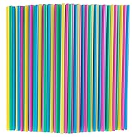300 Bulk Pack Colorful Straws, 8.3 Inch Long Drinking Straw Eco Friendly Plant-based PLA Disposable Straws, Plastic Alternative Straws for Tumbler and Water Bottle