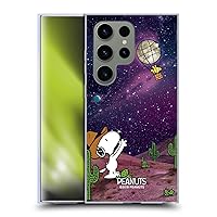 Head Case Designs Officially Licensed Peanuts Nebula Balloon Woodstock Snoopy Space Cowboy Soft Gel Case Compatible with Samsung Galaxy S24 Ultra 5G
