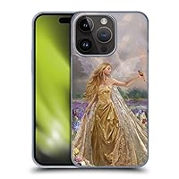 Head Case Designs Officially Licensed Nene Thomas Gold Angel Fairy with Bird Deep Forest Hard Back Case Compatible with Apple iPhone 15 Pro