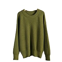 Women Cashmere Sweater Autumn Winter Basic Knit Pullovers Top Soft Female Jumper Christmas Sweaters Pull Army Gn A6699 M