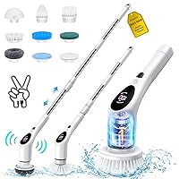 SZFIXEZ Electric Spin Scrubber, Electric Cleaning Brush - 2 Speeds, SXT-160  Cordless Power Spinning Cleaner Brush, Handheld Shower with 8 Replaceable